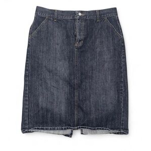 GAP Y2K Dark Denim Skirt #gap#skirt